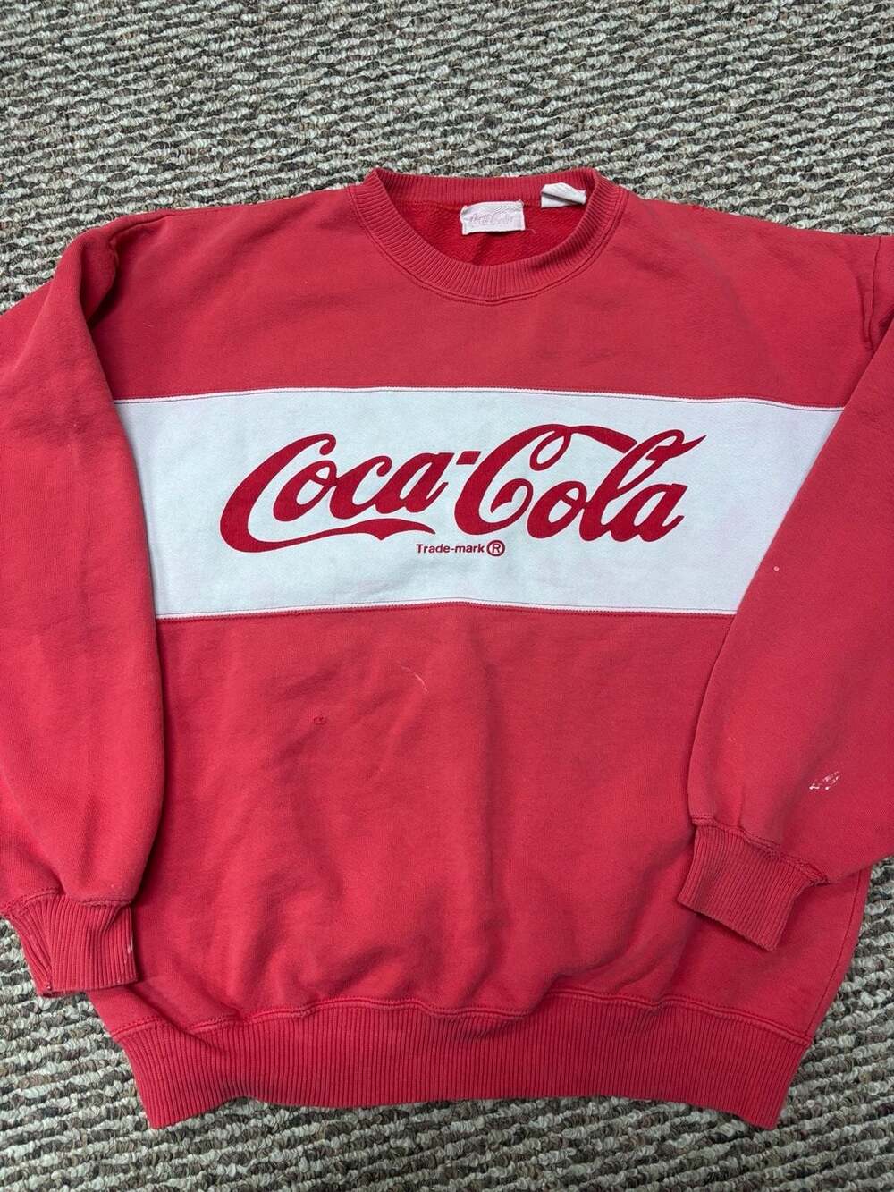 VTG CocaCola Coke Red Crewneck Sweatshirt Sz L Large